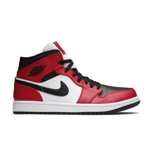 נעלי Air Jordan 1 Mid Chicago Black Toe מקוריות בעיצוב אופנתי עכשווי לקידום אתר