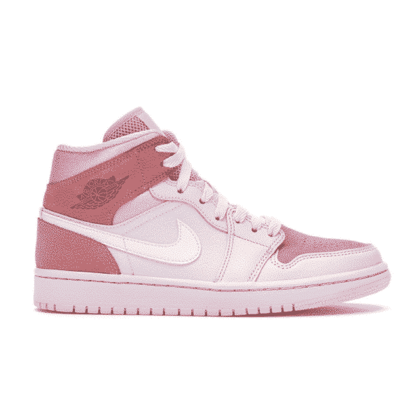 נעלי Air Jordan 1 Mid Digital Pink מקוריות בעיצוב אופנתי עכשווי לקידום אתר