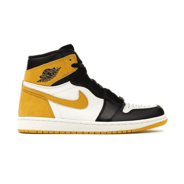 נעלי Air Jordan 1 Mid Yellow Toe Black מקוריות בעיצוב אופנתי עכשווי לקידום אתר