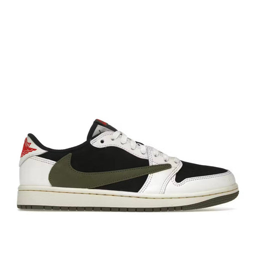 נעלי Jordan 1 Retro Low OG SP Travis Scott Olive מקוריות בעיצוב אופנתי עכשווי לקידום אתר